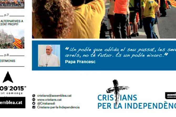 Manipulan palabras del Papa Francisco para favorecer causa independentista en Cataluña