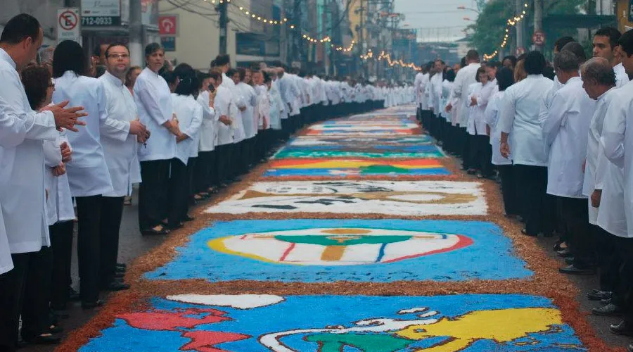 La alfombra de Corpus Christi más grande de América Latina será virtual este 2020
