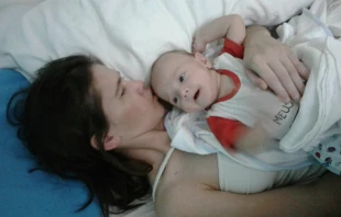 Amelia Bannan y su hijo Santino / Cru00e9dito: Cu00e9sar Bannan 