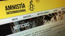 Sitio web de Amnistía Internacional. Foto: Archivo / ACI Prensa.
