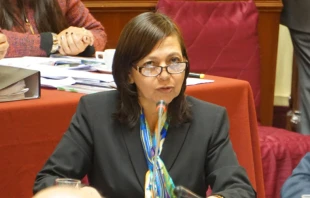 Ministra Ana Maru00eda Liliana Su00e1nchez Vargas de Ru00edos. Foto: David Ramos / ACI Prensa. 