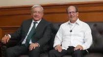 Andrés Manuel López Obrador y P. Alejandro Solalinde, en foto publicada el 10 de abril. Crédito: Twitter / @lopezobrador_