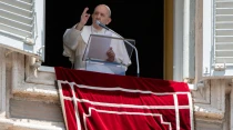 El Papa Francisco durante el rezo del u00c1ngelus. Foto: Vatican Media