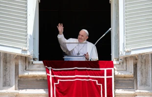 El Papa Francisco durante el rezo del u00c1ngelus. Foto: Vatican Media 