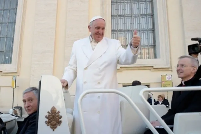 El Papa Francisco dirigió este "saludo de corazón" por el Año Nuevo 2016