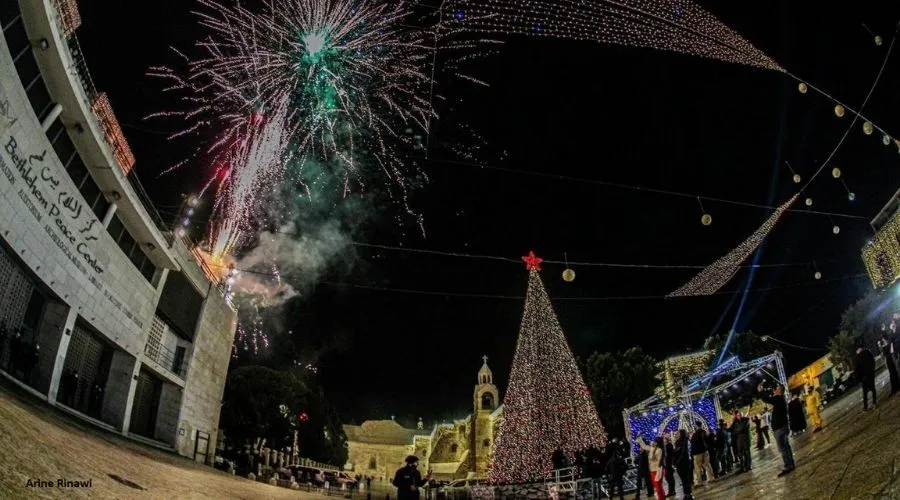 Encendido del Árbol de Navidad en Belén, el 7 de diciembre. Crédito: Twitter / Embassy of the State of Palestine - The Caribbean.?w=200&h=150