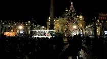 Inauguración del Pesebre y del árbol de Navidad del Vaticano. Foto: Daniel Ibáñez / ACI Prensa