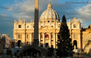 u00c1rbol de Navidad y Nacimiento en el Vaticano. Foto: L'Osservatore Romano 