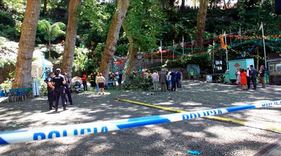 El lugar del accidente en Funchal, isla de Madeira en Portugal. Foto agencia LUSA?w=200&h=150