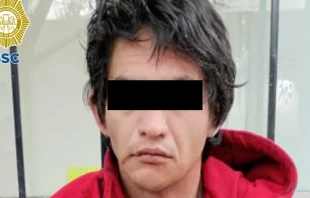 Presunto involucrado en robo a iglesias en Ciudad de Mu00e9xico. Cru00e9dito: Secretaru00eda de Seguridad Ciudadana de Ciudad de Mu00e9xico. 