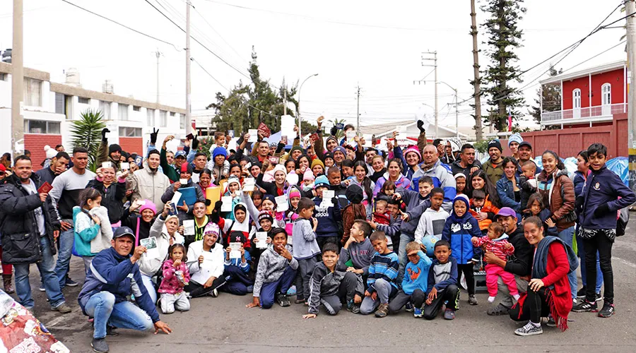 Migrantes venezolanos en Tacna / Crédito: Arzobispado de Santiago de Chile
