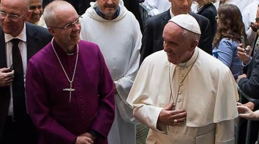 El Arzobispo de Canterbury y primado de la Iglesia Anglicana, Justin Welby y el Papa Francisco / Foto: L ´Osservatore Romano?w=200&h=150