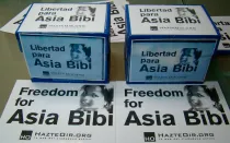 Carteles pidiendo liberación de Asia Bibi. Foto: HazteOir.org (CC BY-NC-ND 2.0)