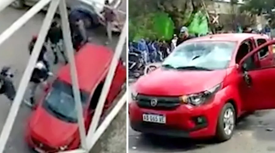 Turba ataca automóvil en Resistencia. Crédito: Chaco Día por Día.?w=200&h=150