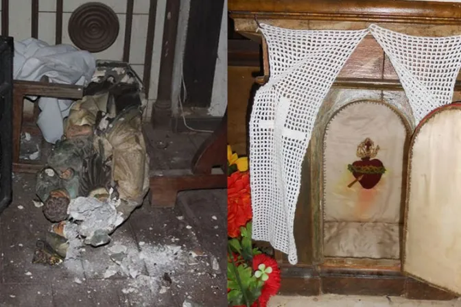 Destruyen imágenes religiosas y atacan sagrario en capilla de Chile