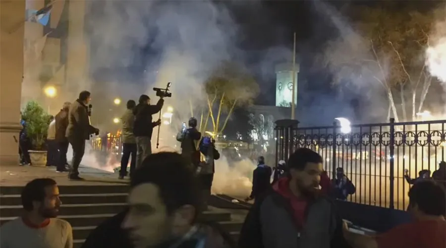 Ataque a Catedral Argentina en 2015 / ENM2015 Autoconvocadas (Captura de Youtube)