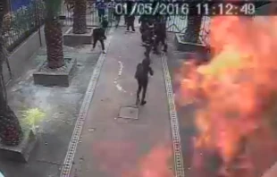 Ataque a Parroquia Sagrado Corazu00f3n de Jesu00fas de Estaciu00f3n Central / Comunicaciones Arzobispado de Santiago 