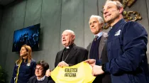 Presentación de Athletica Vaticana. Foto: Daniel Ibáñez / ACI Prensa