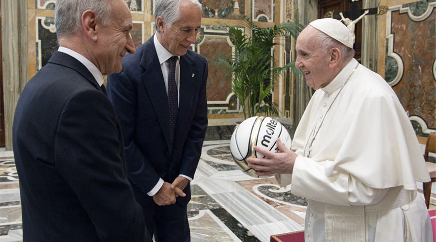 El Papa Francisco durante la audiencia. Foto: Vatican Media?w=200&h=150