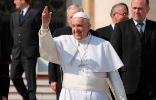 El Papa Francisco en la audiencia general de hoy. Foto Petrik Bohumil / ACI Prensa 