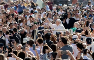 Imagen de la Audiencia General de este miu00e9rcoles 7 de junio. Cru00e9dito: Daniel Ibu00e1u00f1ez/ACI Prensa. 