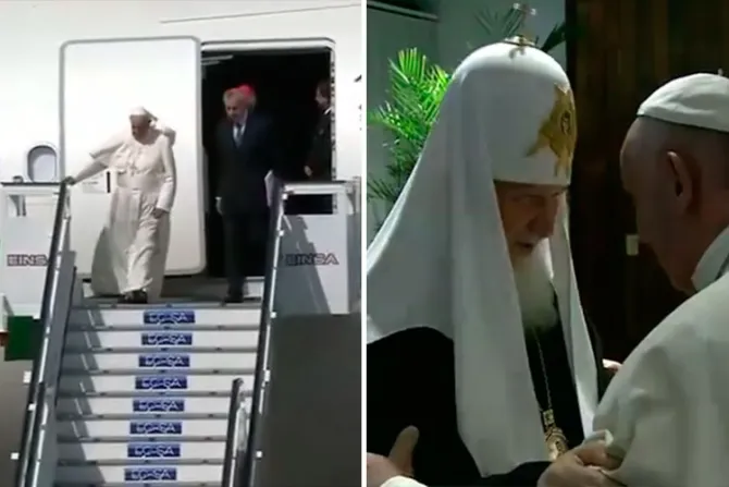 [VIDEO] Histórico: El Papa llegó a Cuba y se encontró con el Patriarca ortodoxo de Rusia