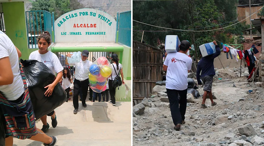 Ayuda a los damnificados en el distrito de Ricardo Palma / Foto: Arzobispado de Lima ?w=200&h=150