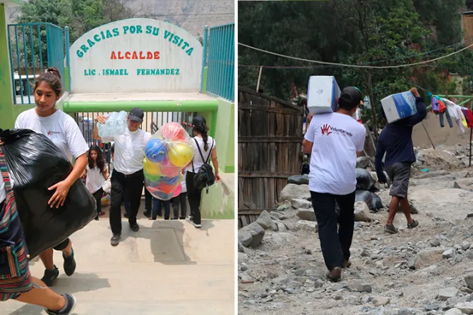 VIDEO Y FOTOS: Arzobispado de Lima lleva ayuda a damnificados por huaicos en Perú