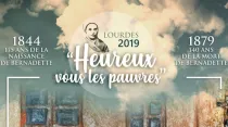 Afiche del Año jubilar de Santa Bernardita / Crédito: Santuario de Lourdes