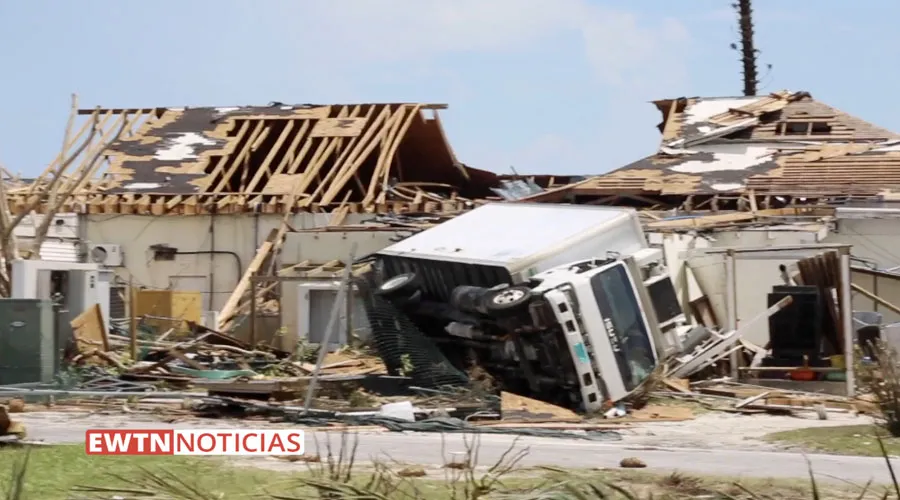 El desastre en Bahamas. Crédito: EWTN Noticias