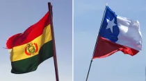 Banderas de Bolivia y Chile. Fotos: - Flickr Ryan Anderton (CC BY-NC-ND 2.0) - Flickr Andreas Nilsson (CC BY-NC-ND 2.0)