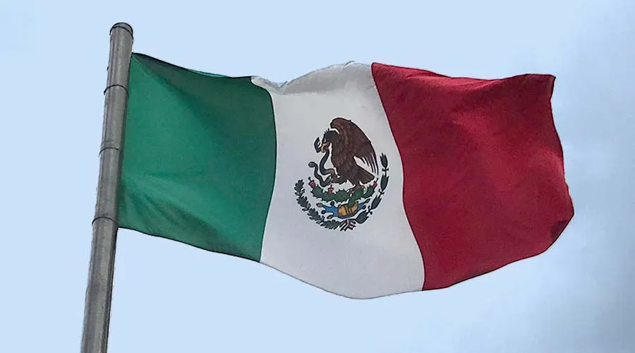 Bandera de México. Foto: ACI Prensa.
