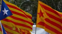 Bandera independentista catalana. Foto: Wikipedia.