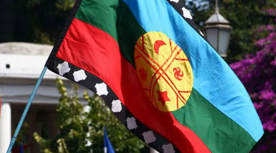 Bandera mapuche / Foto: Wikiflags.com