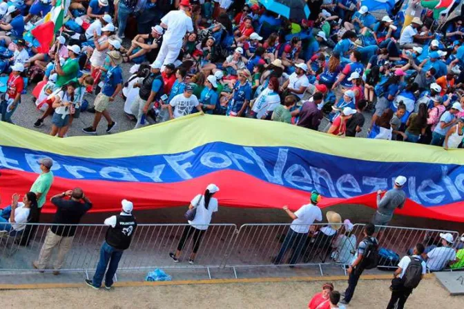 Dramático llamado de los peregrinos en la JMJ 2019: Pray for Venezuela!