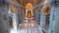 Interior de la Basílica de San Pedro. Foto: Vatican Media