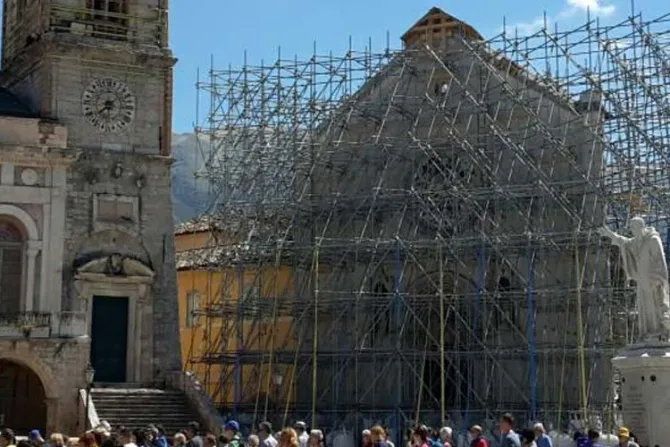 Proponen concurso internacional para reconstruir Basílica de San Benito de Nursia
