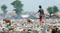 Campo de basura en India. Foto: Wikipedia (CC-BY-2.0)