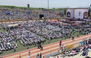 Multitud participu00f3 en beatificaciu00f3n de mu00e1rtires en Chimbote. Foto: David Ramos / ACI Prensa. 