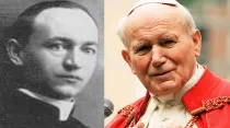 El beato Dominik Jedrzejewski / San Juan Pablo II. Foto: Vatican Media