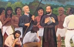 Sacerdotes beatos Pedro Ortiz de Zu00e1rate y Juan Antonio Solinas. Imagen: Martiresdelzenta.org 