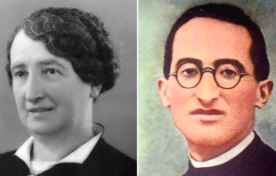 Armida Barelli y el P. Mario Ciceri | Cru00e9dito: Cortesu00eda de Catholic Action Forum  