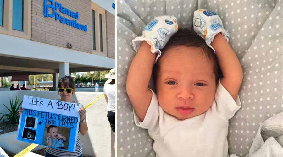 Este bebé se salvó de morir en un aborto gracias a mensajes pro vida en Facebook