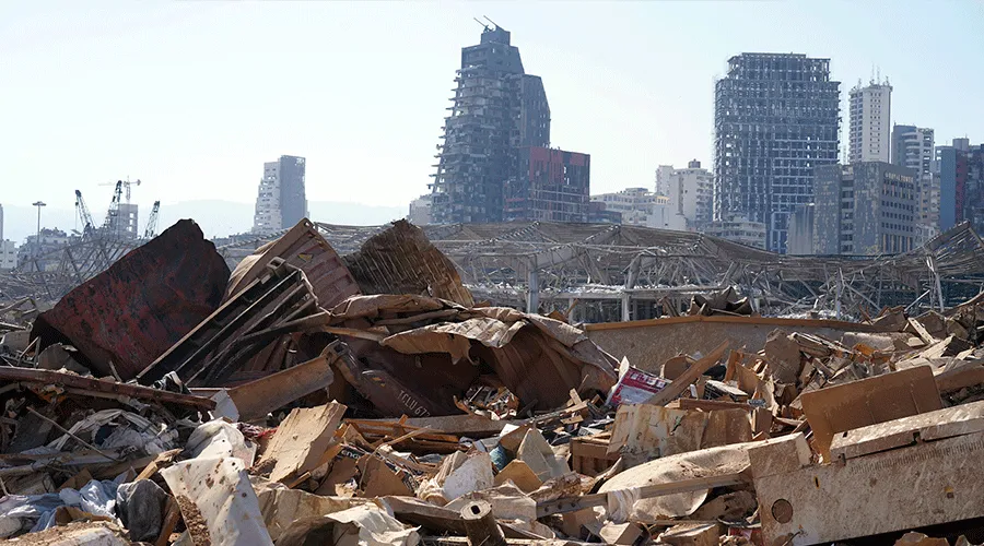 Consecuencias de las explosiones en el puerto marítimo de Beirut, Líbano (2020) / Crédito: Flickr de EU Civil Protection and Humanitarian Aid (CC BY-NC-ND 2.0)