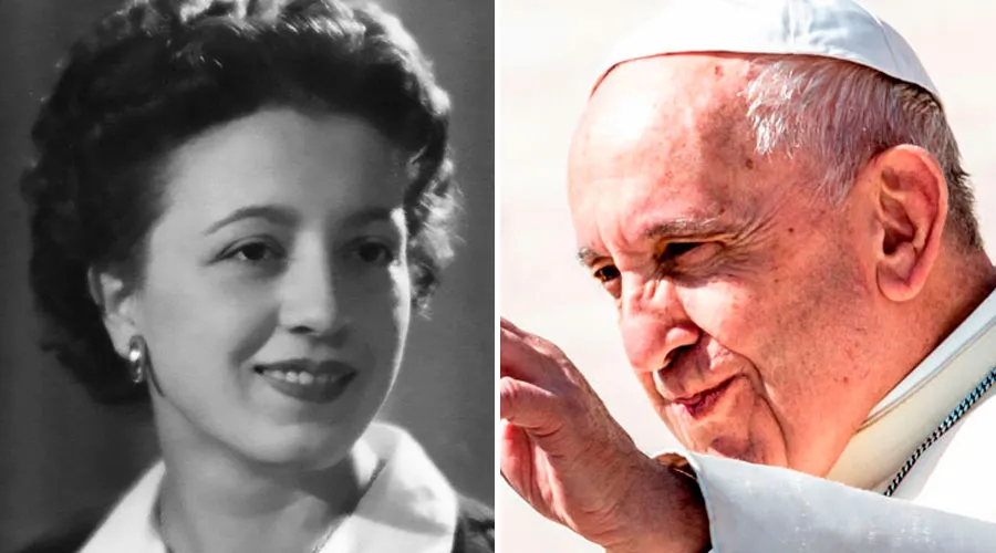 La beata Benedetta Bianchi y el Papa Francisco. Foto: Bendetta.it / Daniel Ibáñez / ACI Prensa?w=200&h=150