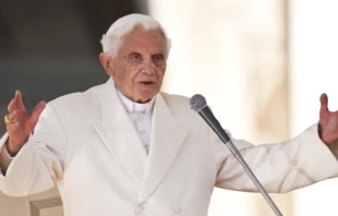 Papa Emu00e9rito Benedicto XVI (2013). Cru00e9dito: Catholic Church England and Wales - u00a9 Mazur (CC BY-NC-ND 2.0) 