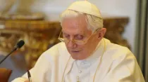 El Papa Emérito Benedicto XVI. Foto: Vatican Media