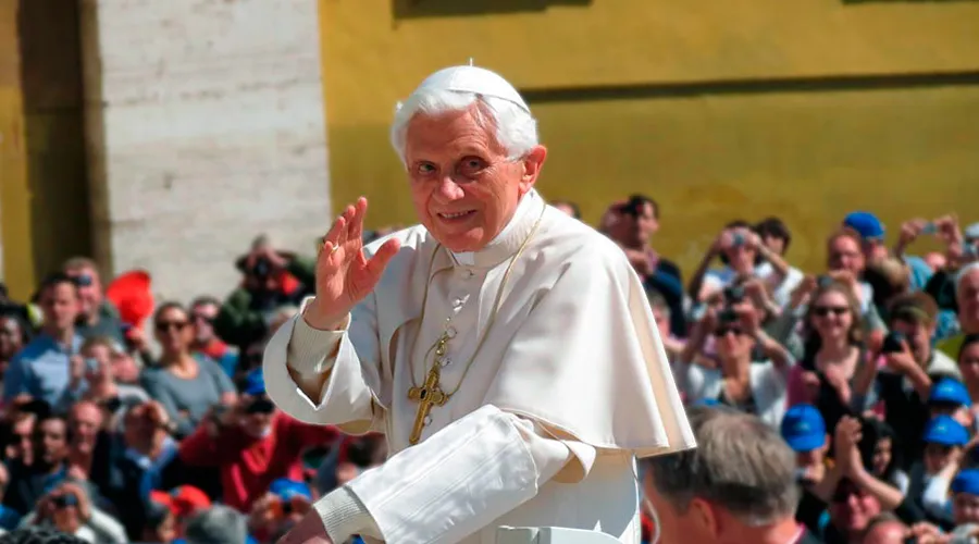 El Papa emérito Benedicto XVI. Foto: Alan Holdren / ACI Prensa