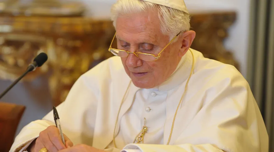 Papa emérito Benedicto XVI / Crédito: Vatican Media
