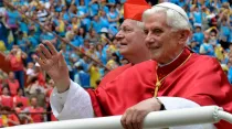 Foto : Benedicto XVI en Encuentro Mundial de las Familias 2012 / Credito : ACI Prensa